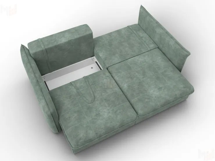 Диван прямой Лига-100 НПБ ( BRUT 08 зеленый )