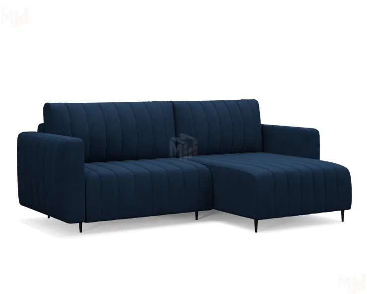 Угловой диван Флорент (Темно-синий - Luna 034)