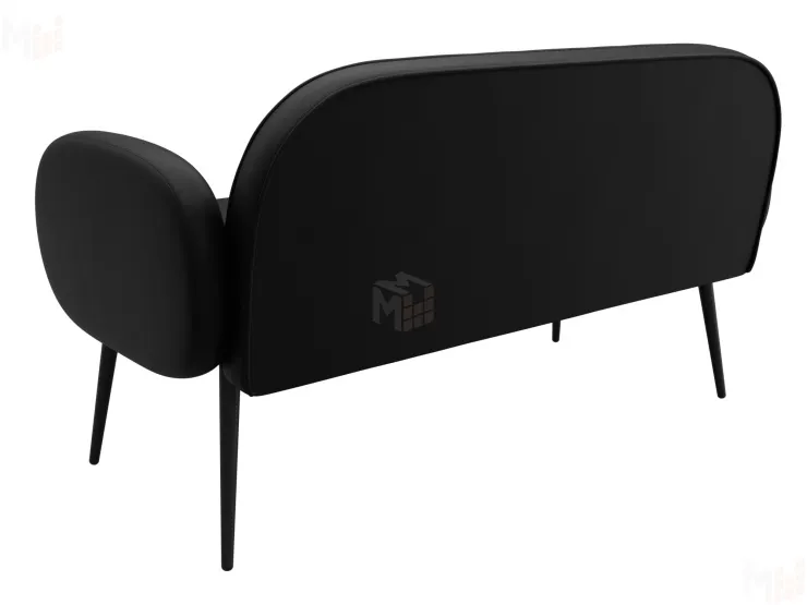 Диван прямой Лига-086 ( GRIFON 18 черный )