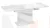 Стол раздвижной Детройт Тип 2 Белый, Стекло Белый глянец