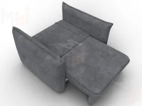 Кресло Лига-100 НПБ ( BRUT 16 темно-серый )