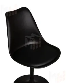 Стул обеденный DOBRIN TULIP (черное основание, цвет черный (B-03))