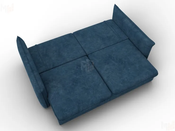 Диван прямой Лига-100 НПБ ( BRUT 11 синий )