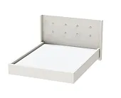 Кровать арт. 021 экокожа Sontex Milk (ЛН) 1600x2000