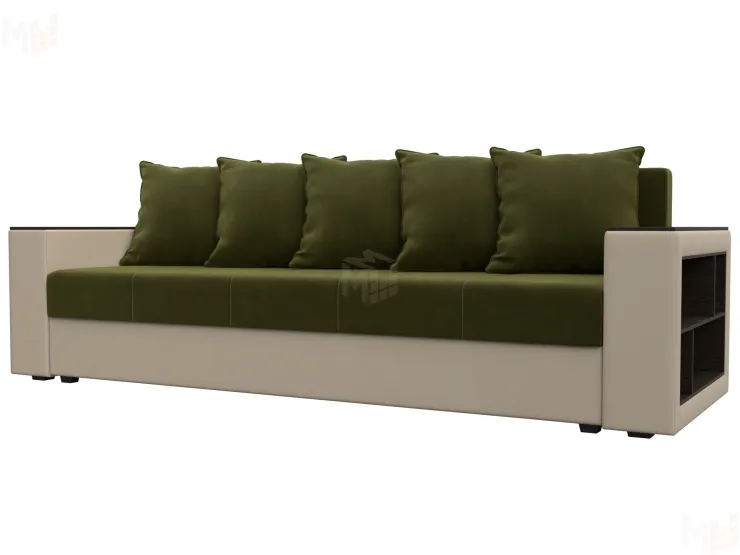 Диван прямой Дубай Лайт ( Зеленый;Бежевый )