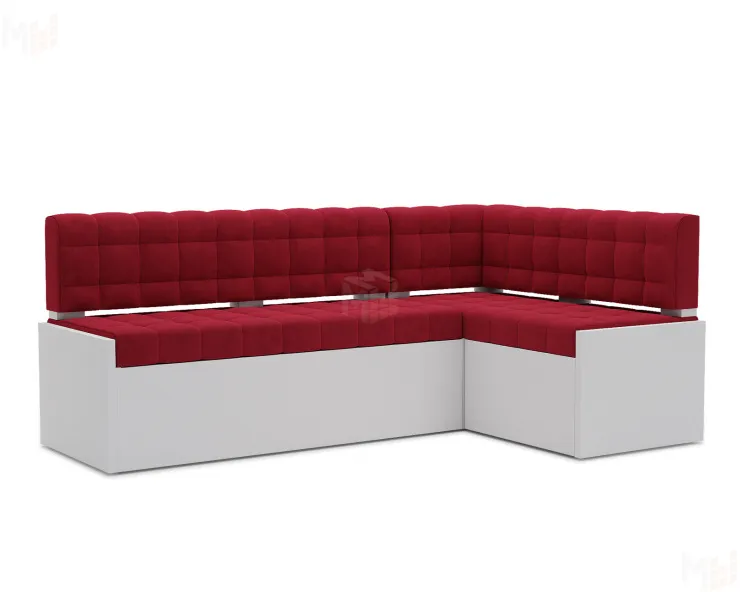Ганновер Правый угол (Кордрой красный) 208х82х133 см