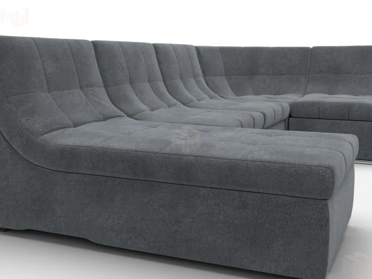 Диван П-образный модульный Холидей ( LAIM 23 светло-серый )