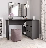 Стол письменный угловой Мори МС-16 графит