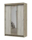 Шкаф-купе Басса ШКК-551 дуб крафт серый - дуб крафт белый