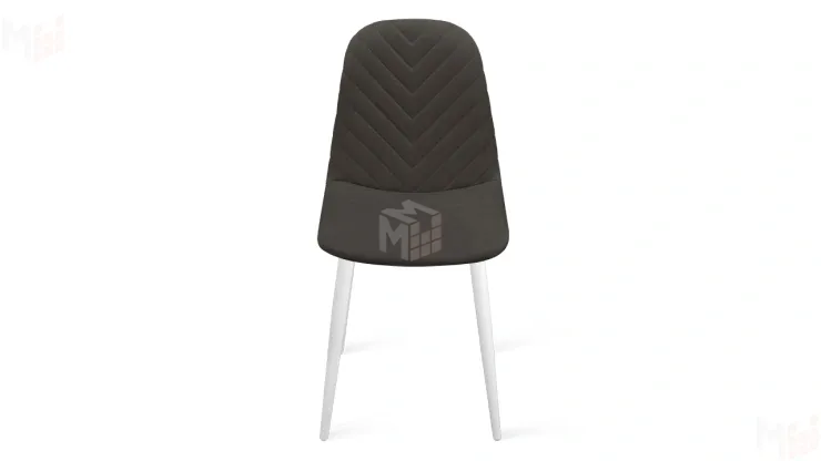 Стул Шерри К1С  Белый матовый, Велюр Confetti Stone