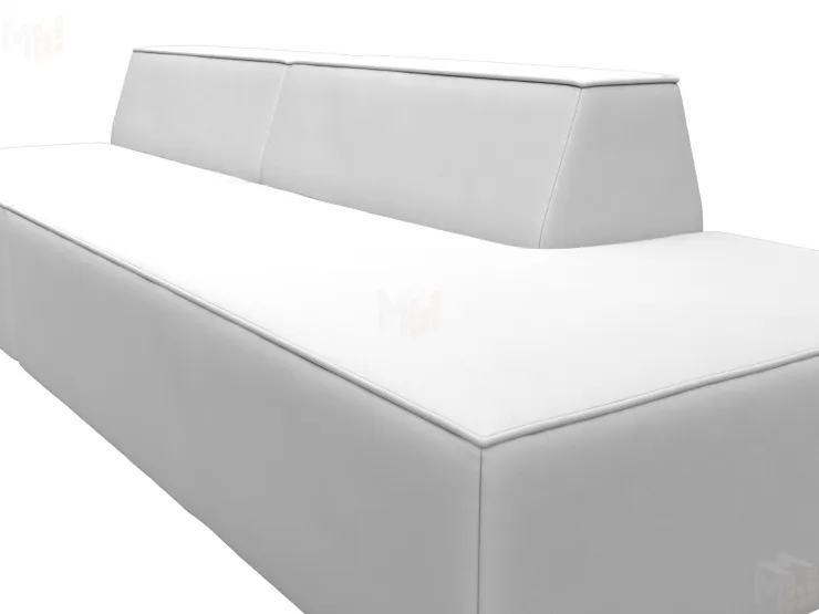 Диван прямой модульный Монс Модерн правый ( GRIFON 01 белый )