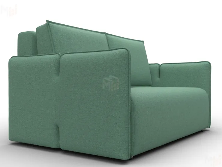Диван прямой Лига-117 ( Амур 11 зеленый )