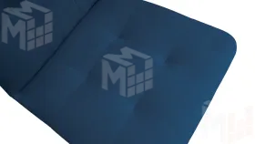 Стул Аспен К3 Белый матовый, Велюр Confetti Blue