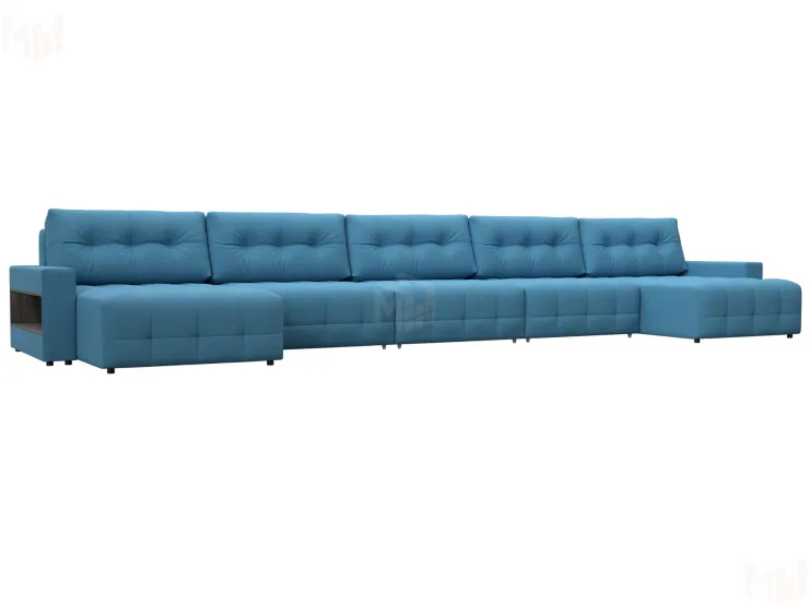 Диван П-образный с полками Лига-053 НПБ МегаЛонг