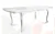 Стол Натали прямоугольный белый глянец