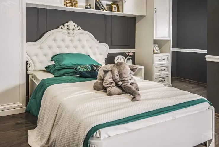 Детская кровать Мишель 120х200 см белый матовый