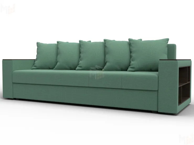 Диван прямой Дубай Лайт ( Амур 11 зеленый )