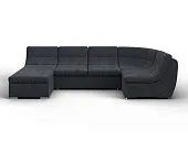 Диван П-образный модульный Холидей ( LAIM 26 темно-серый )
