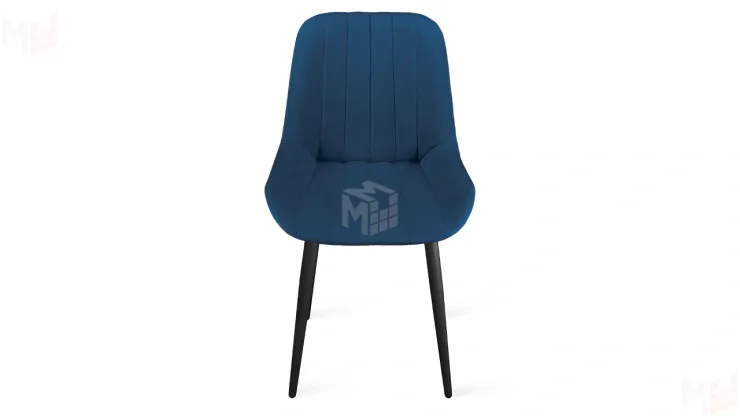 Стул Марвел  К1С Исп. 2 Черный муар Велюр Confetti Blue