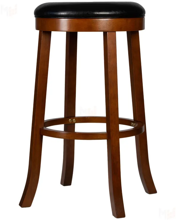 Круглый барный табурет DOBRIN BOB BAR (шоколад, черный)