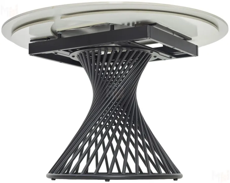 Стол BUENO 120 GLOSS GOLDEN JADE SOLID CERAMIC / BLACK