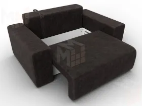 Кресло Лига-036 НПБ ( BRUT 17 коричневый )