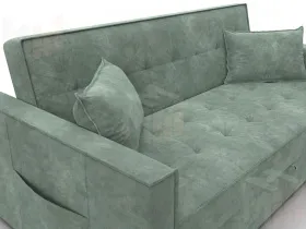 Диван прямой Лига-104 (160) ( BRUT 08 зеленый )