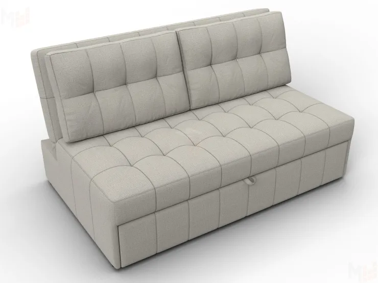 Диван прямой Лига-107 (140) ( Амур 02 бежевый )