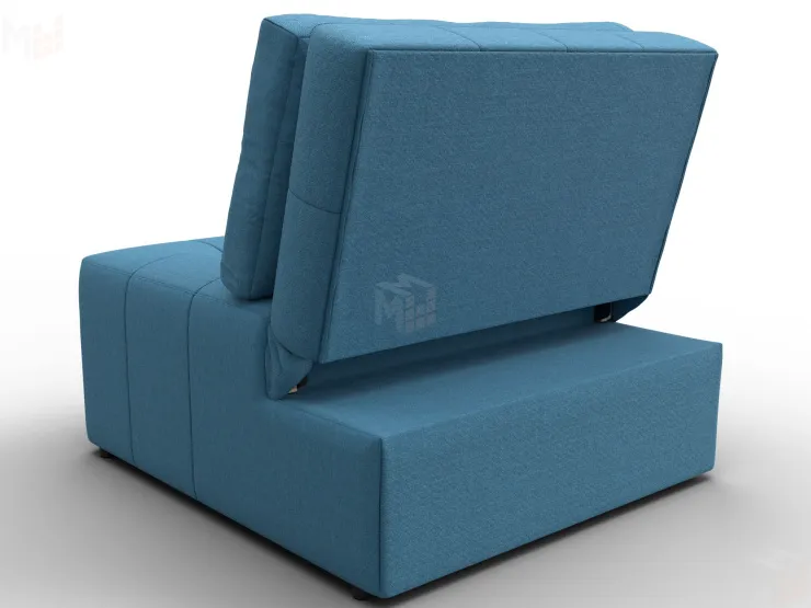 Кресло-кровать Лига-107 (80) ( Амур 10 голубой )