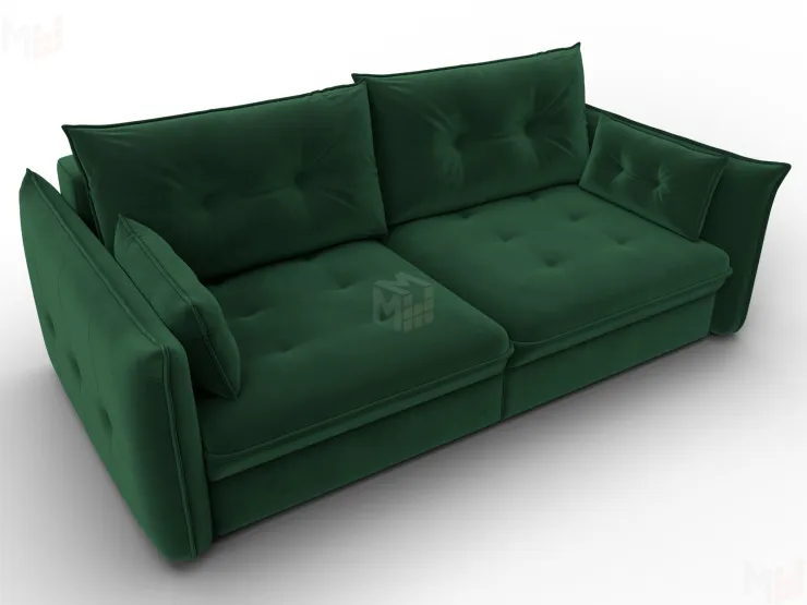 Диван прямой Лига-100 НПБ ( SEVEN 626 зеленый )