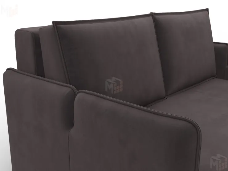Диван прямой Лига-117 ( SEVEN 727 коричневый )