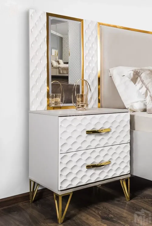 Спальня Lara 5-ств белый глянец