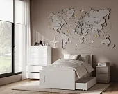 2.02.04.160.1 СИРИУС кровать одинарная 80х200 белая RU