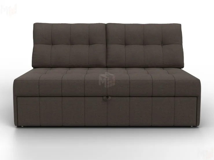 Диван прямой Лига-107 (140) ( Амур 05 коричневый )