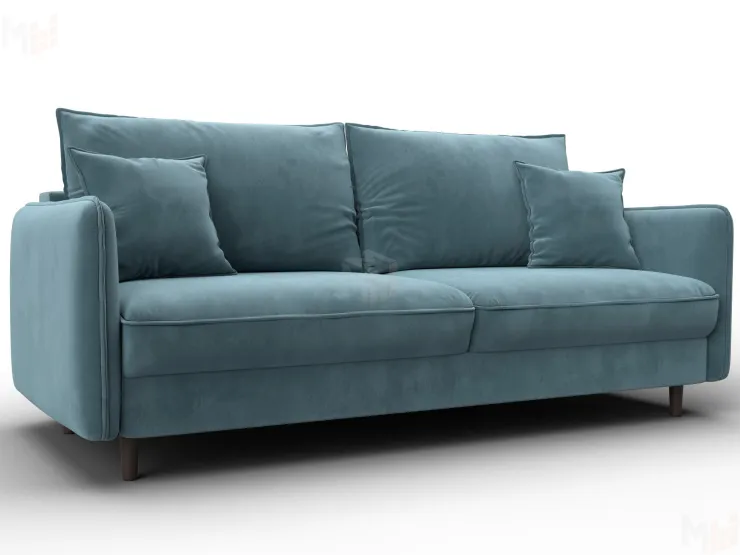 Диван прямой Лига-064 НПБ ( SEVEN 113 бирюзовый )