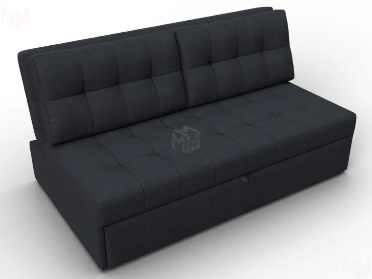 Диван прямой Лига-107 (160) ( JOLY 16 темно-серый )