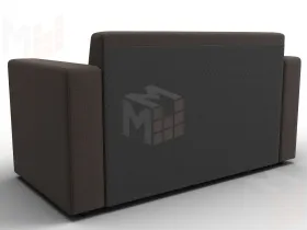 Диван прямой Лига-093 ( Амур 05 коричневый )