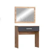 Трюмо с зеркалом Мартина (крафт золотой/графит)