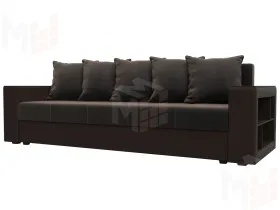 Диван прямой Дубай Лайт ( Коричневый;Коричневый )