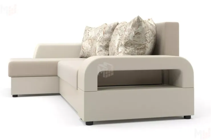 Диван угловой Марго Бежевый Левый