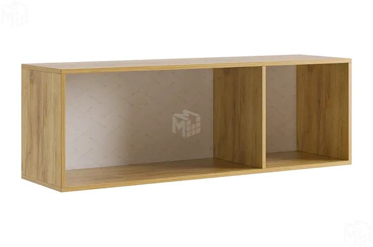 Антресоль Бери  трехдверная дуб крафт золотой/белое дерево