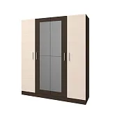 Шкаф Леси 4-х створчатый (венге/дуб молочный)