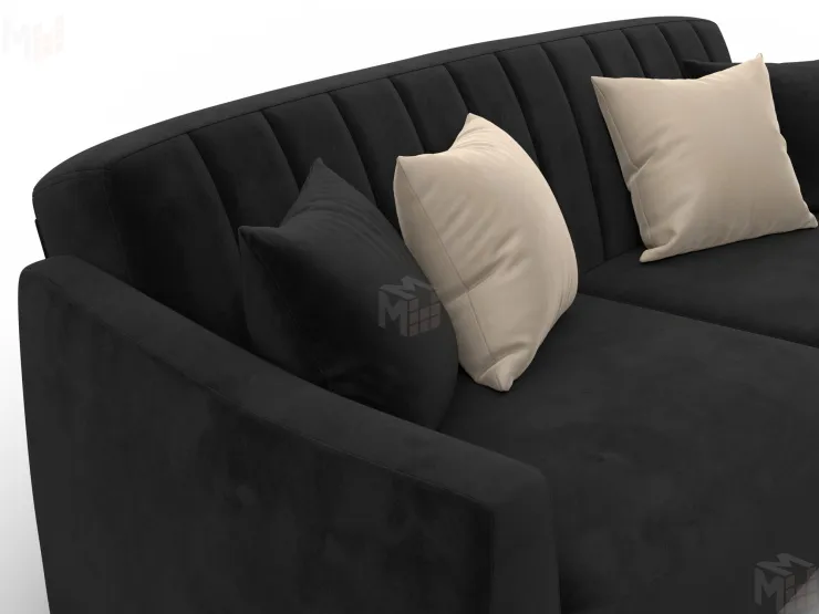 Диван-книжка Лига-095 НПБ ( SEVEN 35 черный )