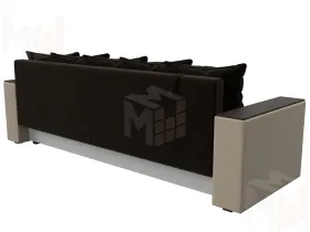 Диван прямой Дубай Лайт ( Коричневый;Бежевый )