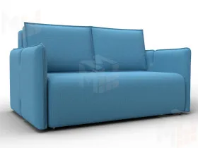 Диван прямой Лига-117 ( Амур 10 голубой )