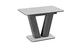Стол раздвижной Чинзано Тип 1 Моод темный/стекло белое матовое
