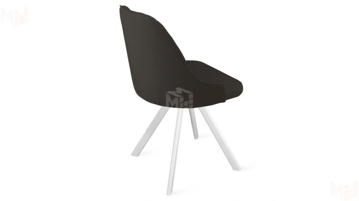 Стул Гранд К2 Белый матовый, Велюр Confetti Stone