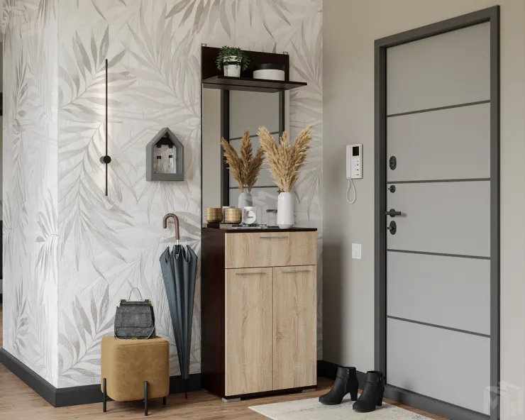 Зеркало Калифорния (Венге Цаво / Дуб Сонома)