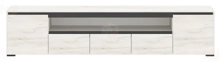 Тумба ГРЕТТА  2С3Я  Дуб Крафт белый-Антрацит