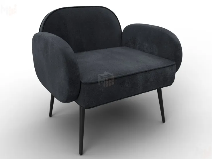 Кресло Лига-086 ( велюр TOWER 11 темно-серый )